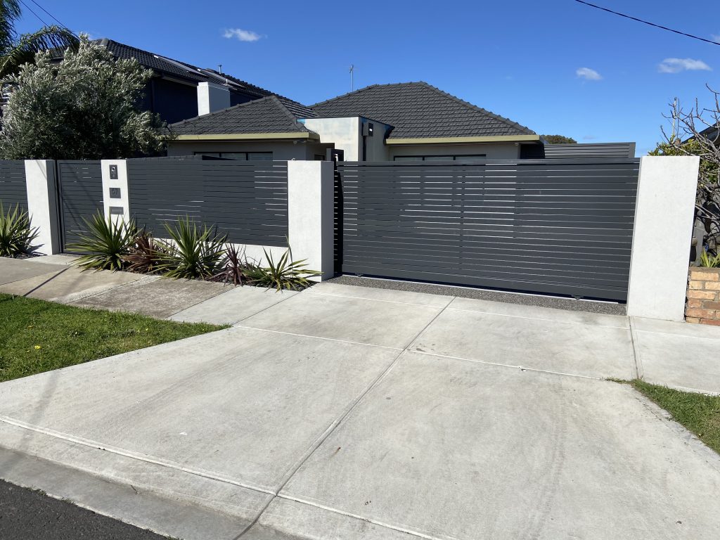 steel slat gate